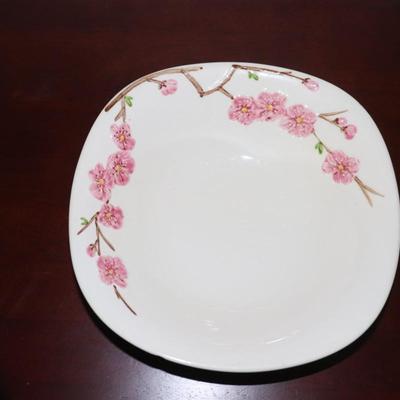 Mid Century Metlox Poppytrail Peach Blossom 9in Round Vegetable Serving Bowl MCM