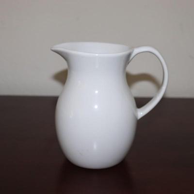 Porcelain white pitcher