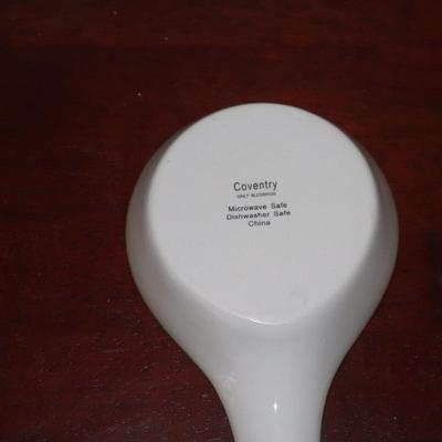 Vintage RARE Lg 8.5x4.5" Coventry Daily Blessings White Bible Spoon Rest