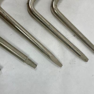 Lot 0f 10 Assorted Steel Faucet Seat Wrenches