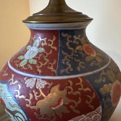 Imari Porcelain Single Lamp