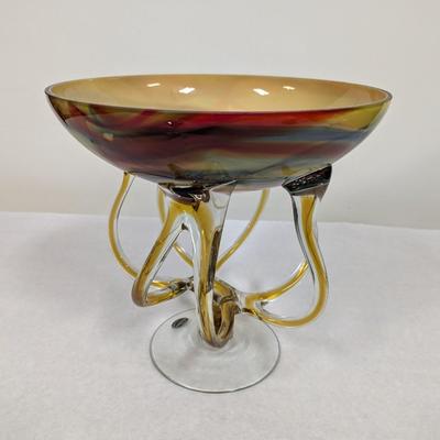 Vintage Jozefina Krosno Glass Bowl