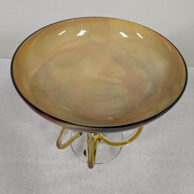Vintage Jozefina Krosno Glass Bowl
