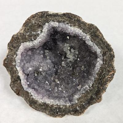 "Coconut" Geode Amethyst & Calcite