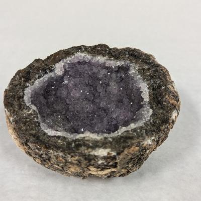 "Coconut" Geode Amethyst & Calcite