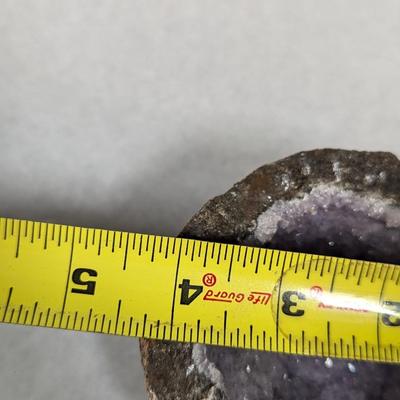 "Coconut" Geode Amethyst & Calcite