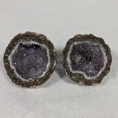 "Coconut" Geode Amethyst & Calcite