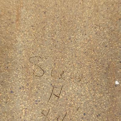 Signed Pottery Wall Pocket