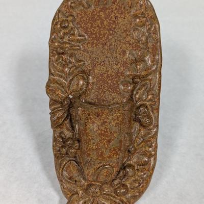 Signed Pottery Wall Pocket