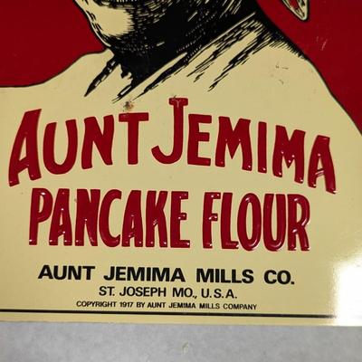 Aunt Jemima Pancake Flour Metal Sign