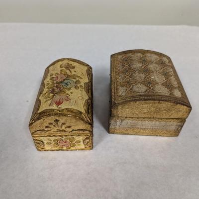 Vintage Hand Painted Jewelry Boxes Made In Italy
