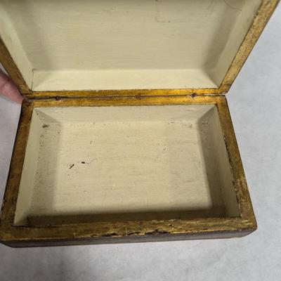 Vintage Hand Painted Jewelry Boxes Made In Italy