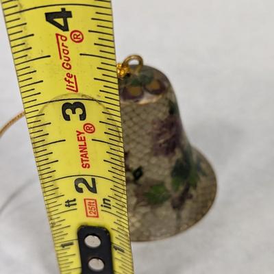 Vintage Cloisonne Bells Plique-A-Jour--Tiffany Style