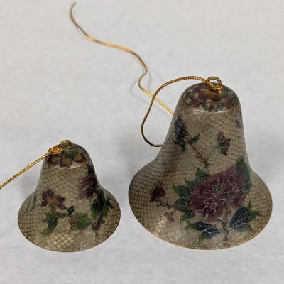 Vintage Cloisonne Bells Plique-A-Jour--Tiffany Style