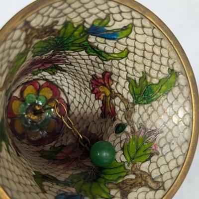 Vintage Cloisonne Bells Plique-A-Jour--Tiffany Style