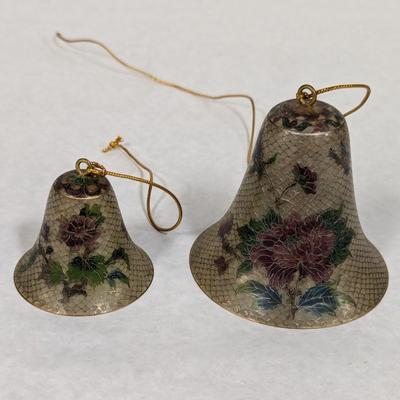Vintage Cloisonne Bells Plique-A-Jour--Tiffany Style