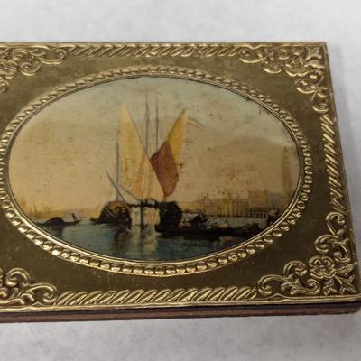 Vintage Sail Boat Bubble Glass Art