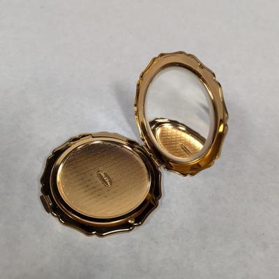 Vintage Stratton Mother Of Pearl Powder Compact