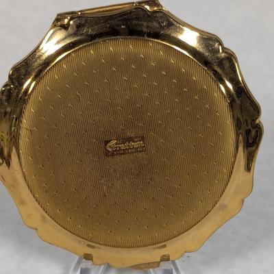 Vintage Stratton Green Powder Compact