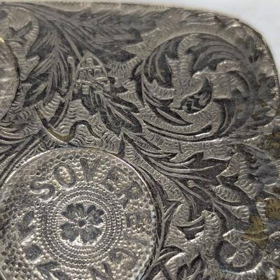 Silver Plated Coin Holder Made In England