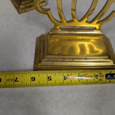 Brass Pineapple Bookends