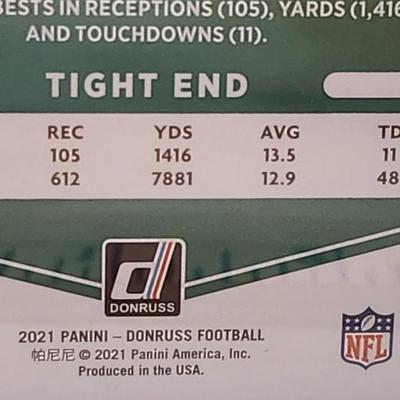 2021 Panini Donruss TRAVIS KELCE No Helmet Variation #118 SP Kansas City Chiefs