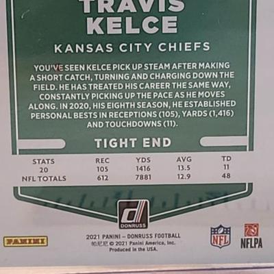 2021 Panini Donruss TRAVIS KELCE No Helmet Variation #118 SP Kansas City Chiefs