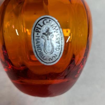 Hand Blown Pilgrim Glass Vase