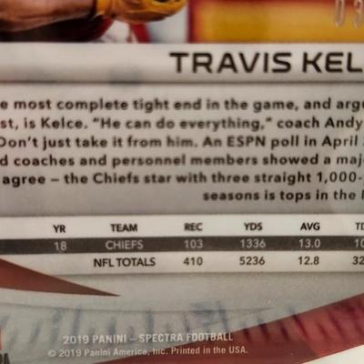 2019 Panini Spectra Prizm 3/10 Travis Kelce #5