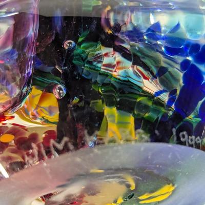 1999 Jim Karg Signed Art Glass Fish Paperweight
