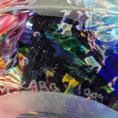 1999 Jim Karg Signed Art Glass Fish Paperweight