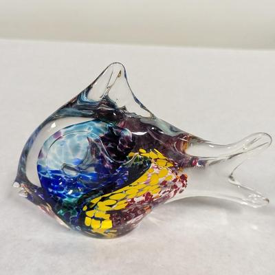 1999 Jim Karg Signed Art Glass Fish Paperweight