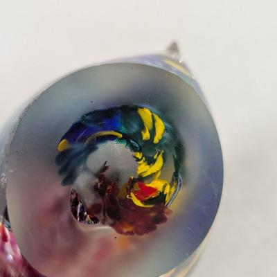 1999 Jim Karg Signed Art Glass Fish Paperweight