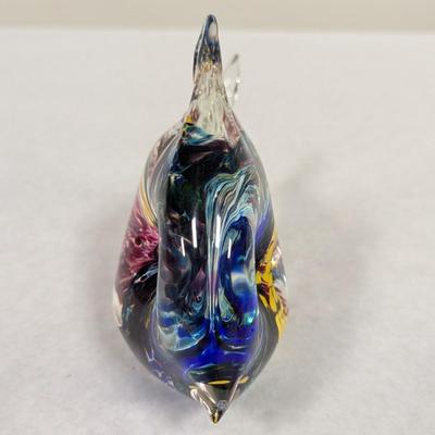 1999 Jim Karg Signed Art Glass Fish Paperweight
