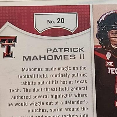 Patrick Mahomes (Texas Tech Red Raiders) - 2022 Panini Chronicles Draft #20