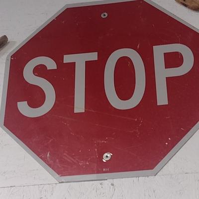 Genuine 'Stop' Metal Traffic Sign