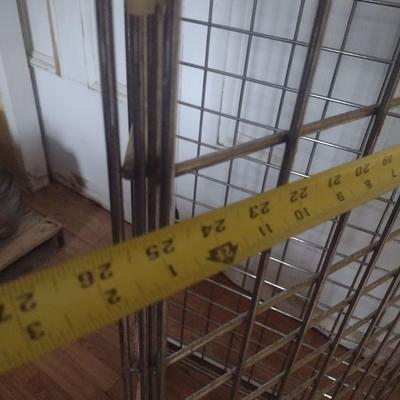 Triple Sided Wire Retail Display Rack on Wheels