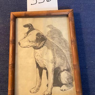 RCA Radio Record Dog Drawing