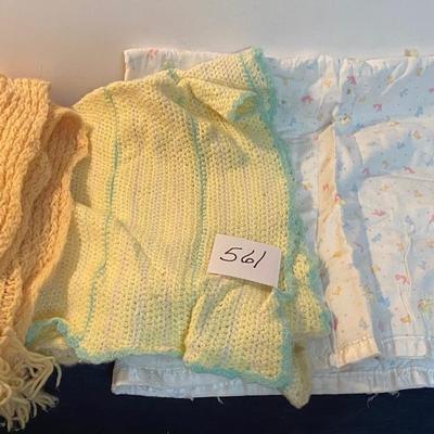 Vintage Baby Blankets and Scarf