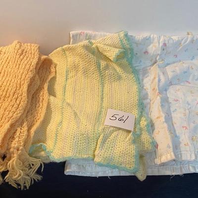 Vintage Baby Blankets and Scarf