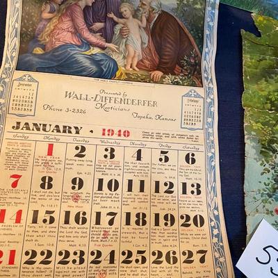 1940 Topeka Calendar and More