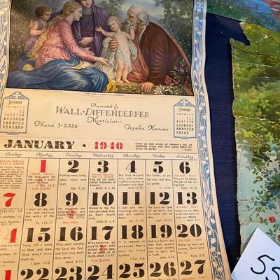 1940 Topeka Calendar and More