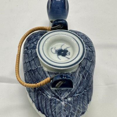 Chinese Blue And White Hand Painted Duck Teapot-local pickup and shipping available