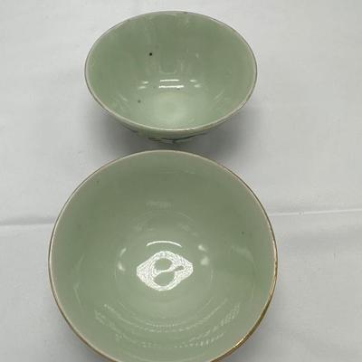 Pair of Chinese Rise Bowls-2 local pickup and shipping available