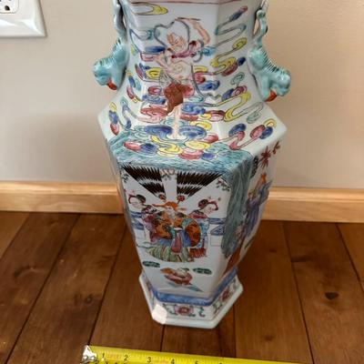 Large Chinese Vintage Vase with Figures-local pickup and shipping available