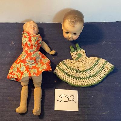 Vintage Doll Parts and More