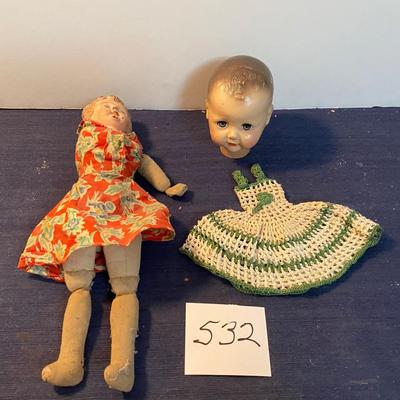 Vintage Doll Parts and More