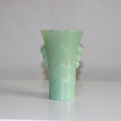 Green Milk Glass