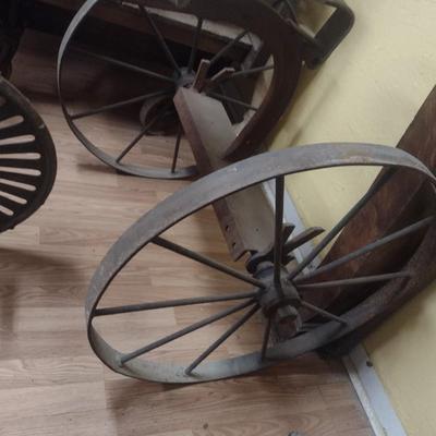 Folk-Art Tractor and Farm Implement Parts Three Wheel Bike