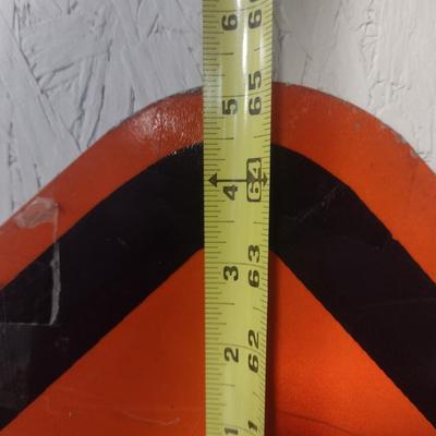 Genuine 'Begin Work Zone' Metal Traffic Sign